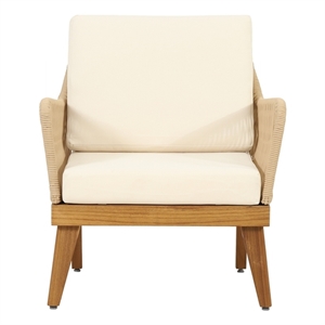 Contemporary Upholstered Club Chair with Tufted Back