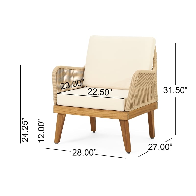 Contemporary Upholstered Club Chair with Tufted Back