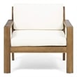 Outdoor Acacia Wood Club Chairs with Cushions