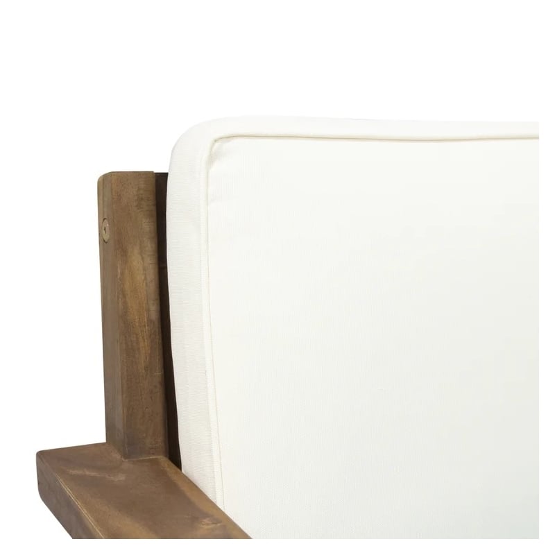 Outdoor Acacia Wood Club Chairs with Cushions