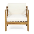 Mid-Century Modern Faux Leather Club Chair