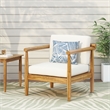 Mid-Century Modern Faux Leather Club Chair