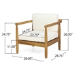 Mid-Century Modern Faux Leather Club Chair