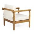 Mid-Century Modern Faux Leather Club Chair
