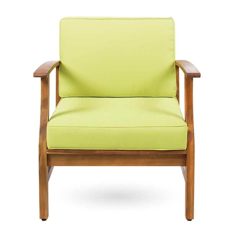 Green Velvet Club Chair with Sloping Arms and Tapered Legs