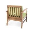 Green Velvet Club Chair with Sloping Arms and Tapered Legs