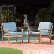 Tufted Leather Club Chair with Wood Frame