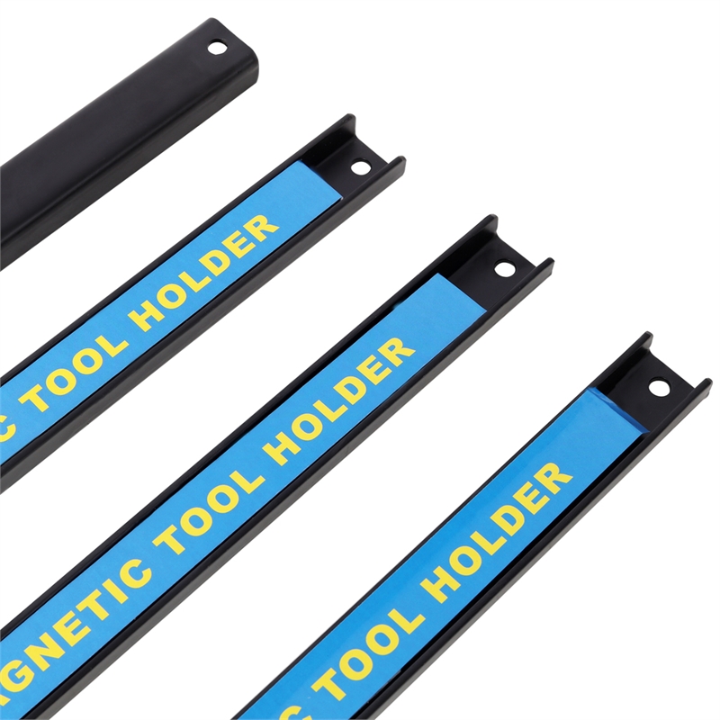 8Pack 18 Heavy Duty Black Steel Magnetic Tool Holder Strips for Garage  Workshop