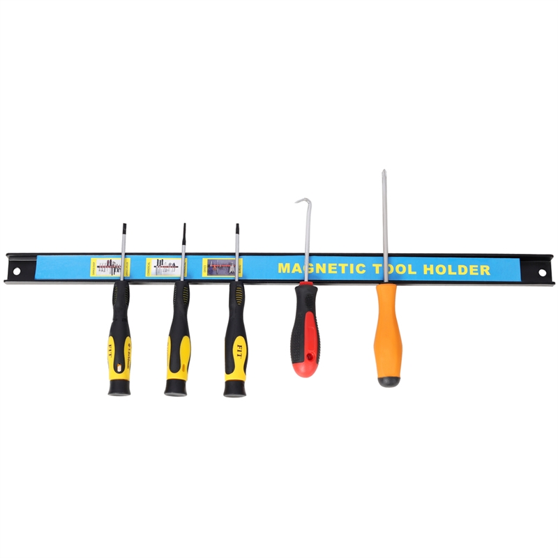 8Pack 18 Heavy Duty Black Steel Magnetic Tool Holder Strips for Garage  Workshop