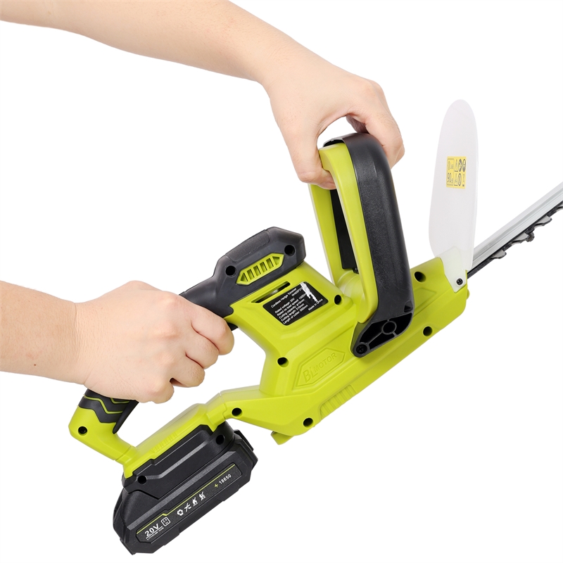 21V Cordless Hedge Trimmer  Green Plastic Body 21 Steel Blade included