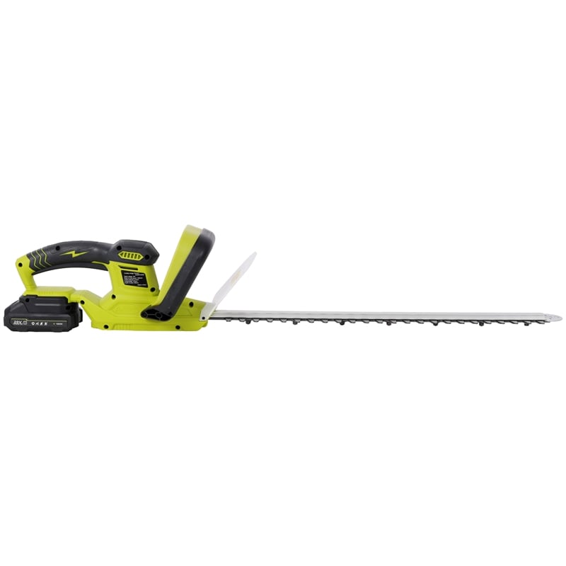 21V Cordless Hedge Trimmer  Green Plastic Body 21 Steel Blade included