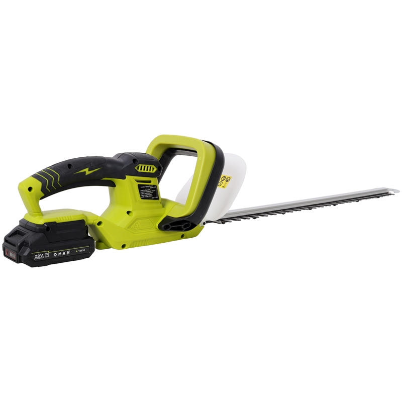 21V Cordless Hedge Trimmer  Green Plastic Body 21 Steel Blade included