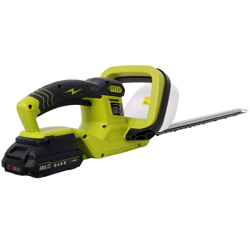 21V Cordless Hedge Trimmer  Green Plastic Body 21 Steel Blade included