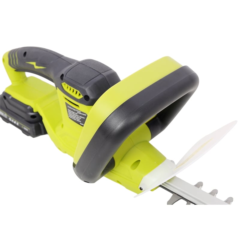 21V Cordless Hedge Trimmer  Green Plastic Body 21 Steel Blade included