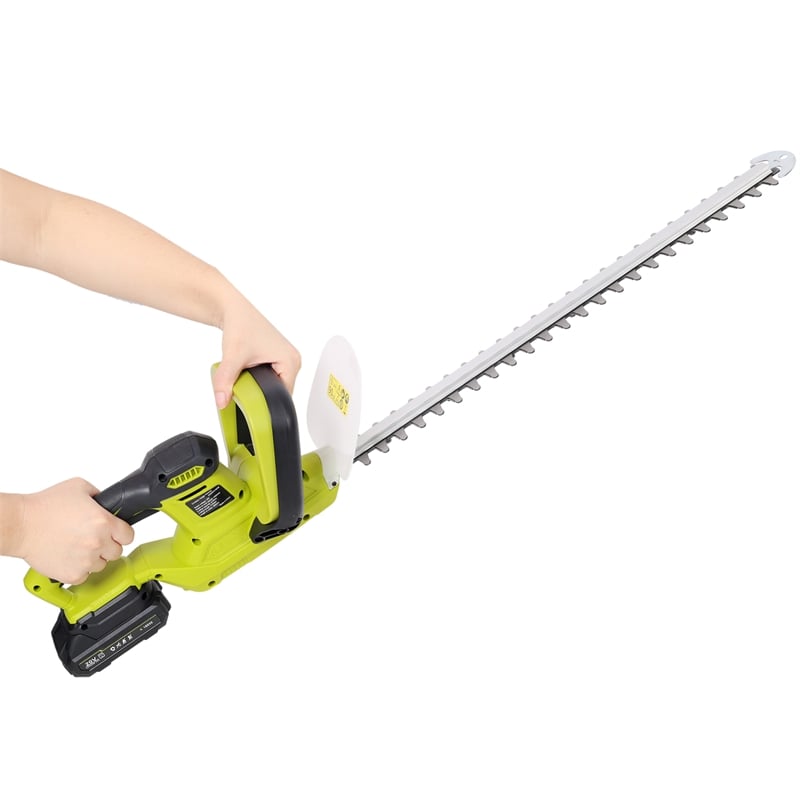 21V Cordless Hedge Trimmer  Green Plastic Body 21 Steel Blade included