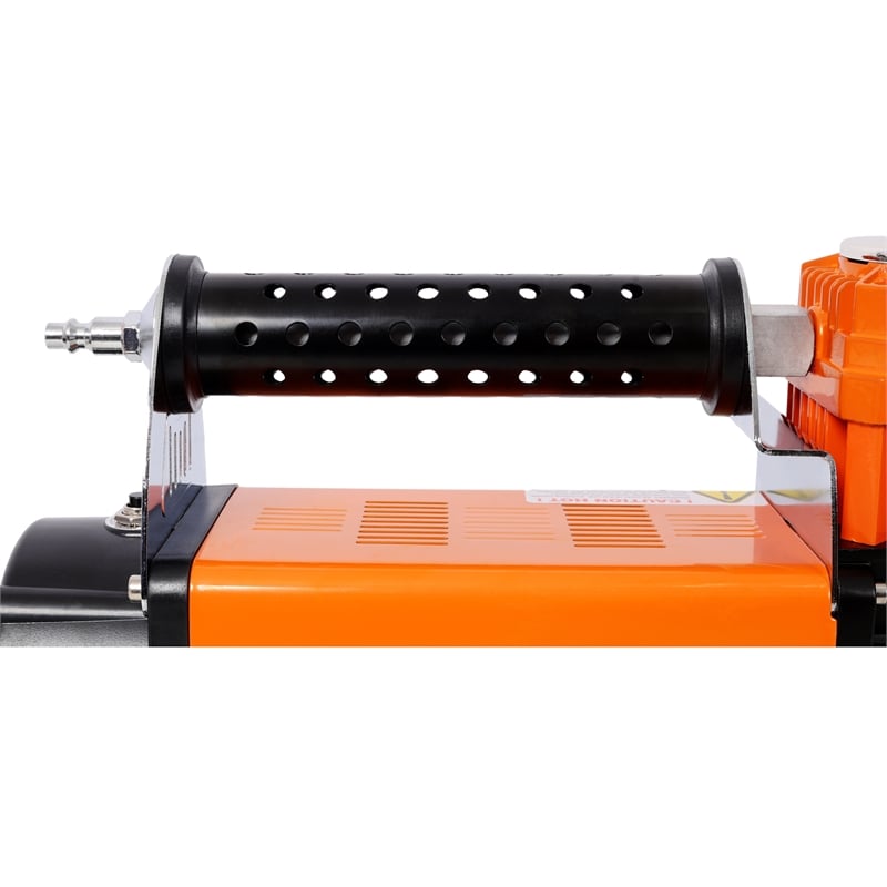 12V Heavy Duty Air Compressor  Orange Metal 150 PSI Tire Inflator with Gauge