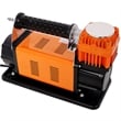 12V Heavy Duty Air Compressor  Orange Metal 150 PSI Tire Inflator with Gauge