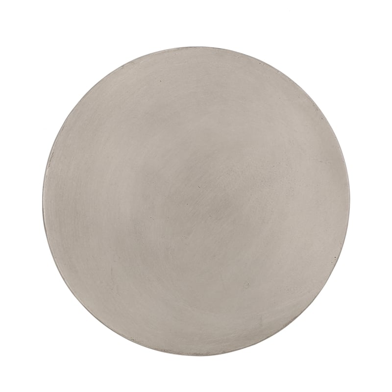 Modern Light Grey Concrete Round Outdoor SideTable Lightweight MGO Table