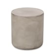 Modern Light Grey Concrete Round Outdoor SideTable Lightweight MGO Table