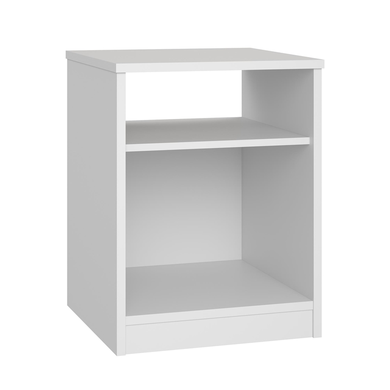 Classic  White Solid Wood Nightstand