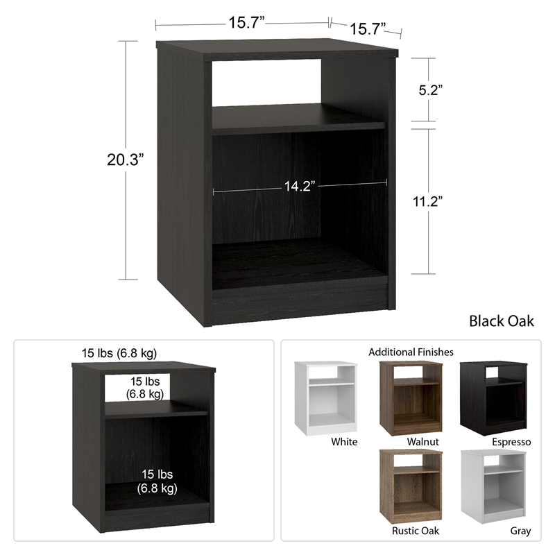 Classic  White Solid Wood Nightstand