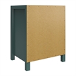 1 Drawer Solid Wood Nightstand  Green