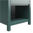 1 Drawer Solid Wood Nightstand  Green