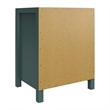 1 Drawer Solid Wood Nightstand  Green