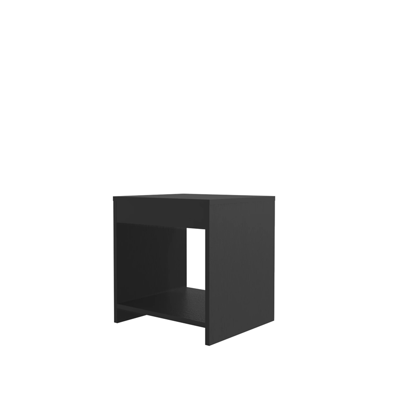 Nightstand with Open Storage  Solid Wood