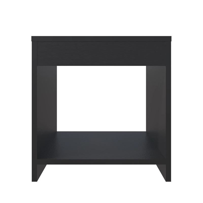 Nightstand with Open Storage  Solid Wood