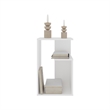 White Sallis Living Room Side Table  Engineered Wood