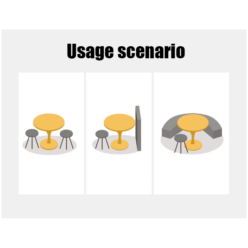 24 Walnut Round Table  Modern  Steel Base Dining Table