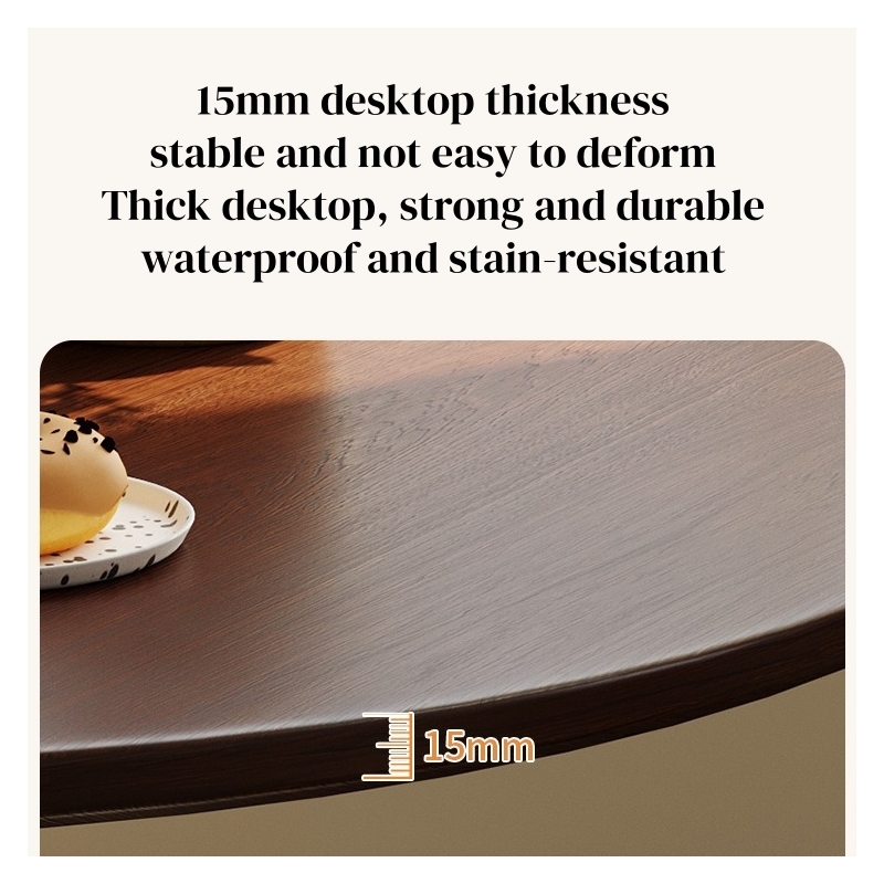 24 Walnut Round Table  Modern  Steel Base Dining Table