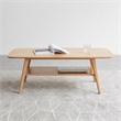 80 Wood Low Coffee Table  Study Desk  Solid Wood Top Plate