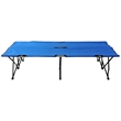 Outsunny 2 Person Folding Camping Cot 50 Wide Sleeping Bed Blue
