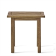 Natural Wood Weather-Resistant Rectangular Outdoor Accent Side Table for Patio