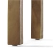 Natural Wood Weather-Resistant Rectangular Outdoor Accent Side Table for Patio