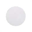 White Ceramic Side Table - Modern Minimalist Round End Table