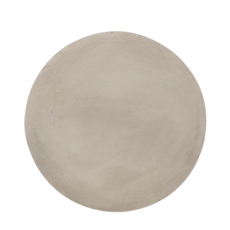 Gray Concrete Outdoor Lightweight Side Table End Table