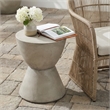 Gray Concrete Outdoor Lightweight Side Table End Table