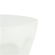 White Round Concrete Outdoor Side Table End Table for Living Room