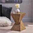 Modern Natural Ceramic Side Table - Versatile End Table for Living Room & Office