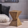 Modern Natural Ceramic Side Table - Versatile End Table for Living Room & Office