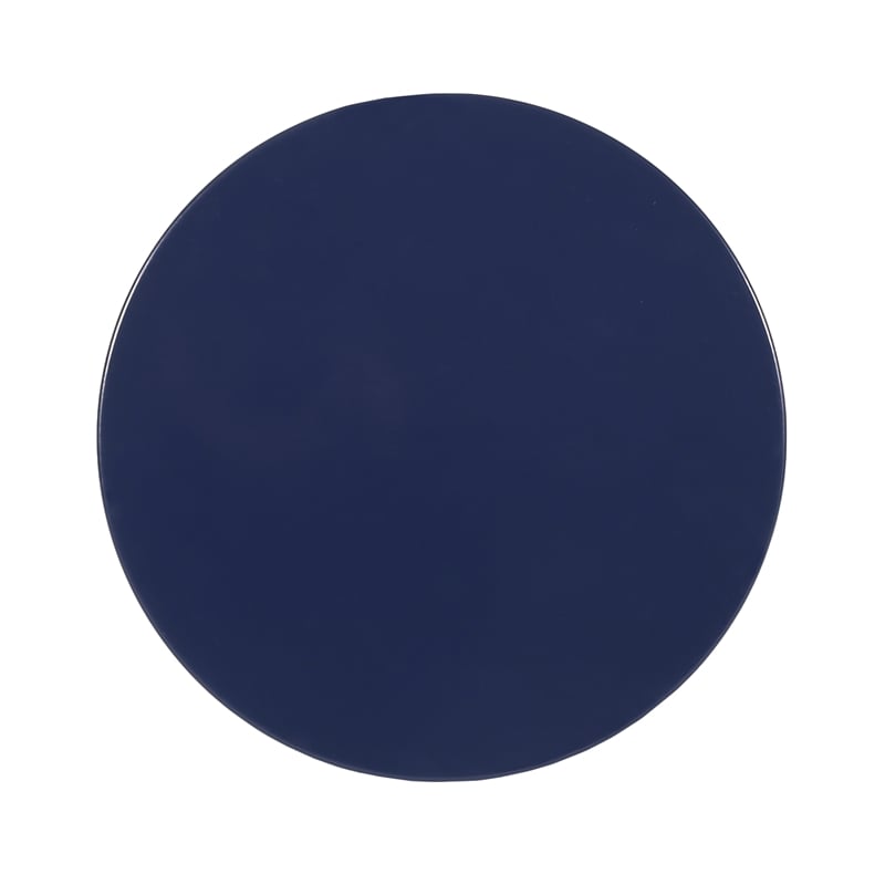 Set of 2 Outdoor Metal End Tables in Blue Durable  Stylish Design