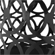 Outdoor Large End Table Black Color with Durable Iron Material Construction