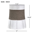 Retro Woven Rope Side Table  ceramic with Brown color