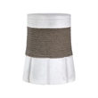 Retro Woven Rope Side Table  ceramic with Brown color