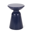Large Outdoor End Table Iron Blue