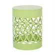 Outdoor Metal Set of 2 End Table  Metal  Black