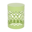 Outdoor Metal Set of 2 End Table  Metal  Black
